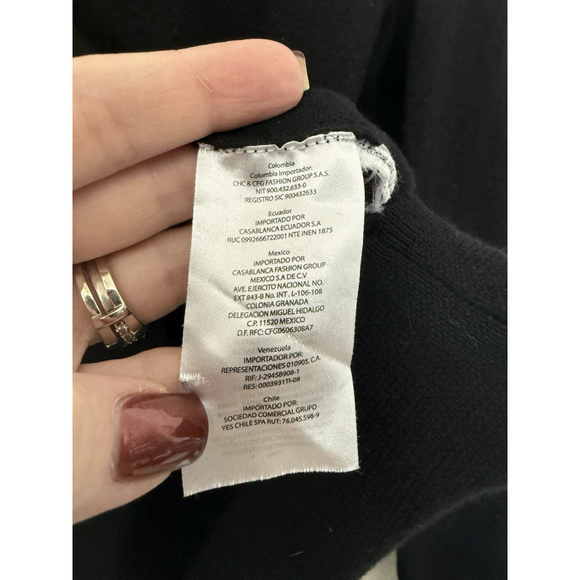 Helmut Lang Wool Cashmere Yak Sweater MED Womens Black Side Slits Luxury $450 - Picture 6 of 10